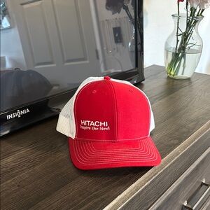 TACH Red and White Trucker Hat
